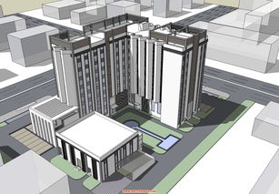 创新办公楼建筑设计 结合SketchUp建模与BIM技术开发